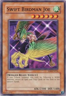 Swift Birdman Joe - SD8-EN016 - Common Unlimited Structure Deck: Lord of the Storm [SD8] Unlimited Singles