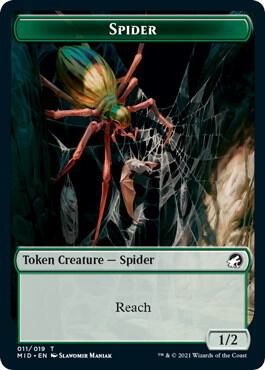 Spider Token - Innistrad: Midnight Hunt (MID) Innistrad: Midnight Hunt