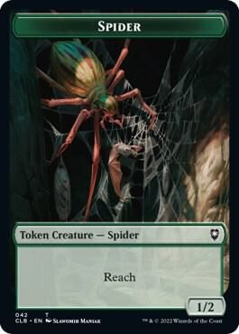 Spider // Insect Double-sided Token - Commander Legends: Battle for Baldur&#39;s Gate (CLB) Commander