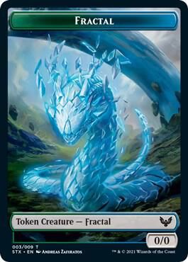 Copy // Fractal Double-sided Token - Commander 2021 (C21) Commander 2021 (Español)