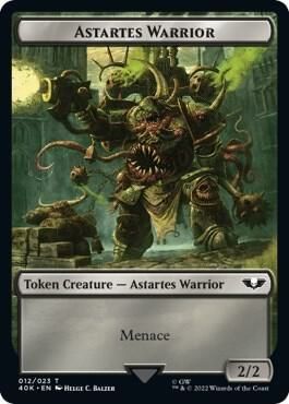 Plaguebearer of Nurgle // Astartes Warrior (012) Double-sided Token - Universes Beyond: Warhammer 40,000 (40K)
