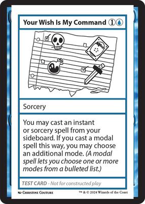 Your Wish Is My Command - Mystery Booster 2 Playtest Cards (MB2PC) Mystery Booster 2 Playtest Cards