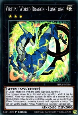 Virtual World Dragon - Longlong - PHRA-EN098 - Super Rare 1st Edition Phantom Rage 1st Edition Singles [PHRA]