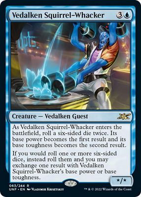 GA Vedalken Squirrel-Whacker - Unfinity (UNF) Unfinity