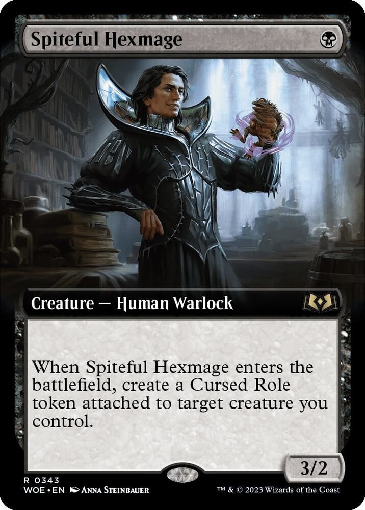 GA Spiteful Hexmage (Extended Art) - Wilds of Eldraine (WOE) Wilds of Eldraine
