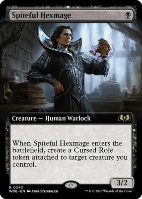 GA Spiteful Hexmage (Extended Art) - Wilds of Eldraine (WOE) Wilds of Eldraine