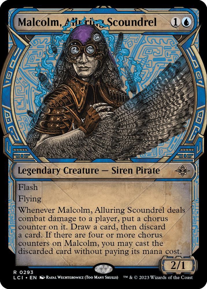 GA Malcolm, Alluring Scoundrel (Showcase) - The Lost Caverns of Ixalan (LCI) The Lost Caverns of Ixalan