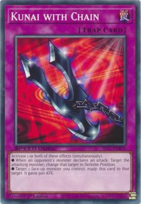 Kunai with Chain - SBC1-ENB19 - Common 1st Edition Speed Duel: Streets of Battle City Singles