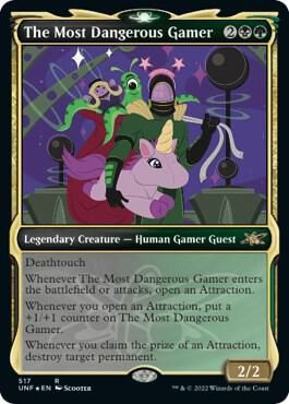GA The Most Dangerous Gamer (Showcase) (Galaxy Foil) - Unfinity (UNF) Unfinity