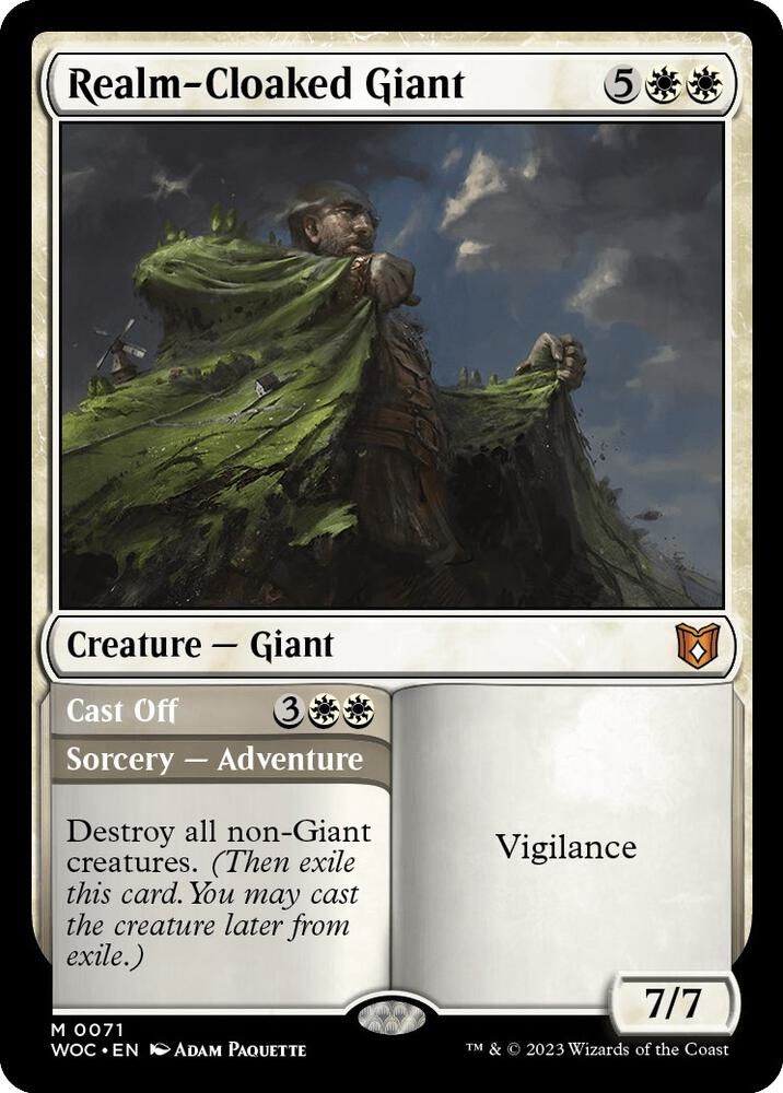 GA Realm-Cloaked Giant - Commander: Wilds of Eldraine (WOC) Commander: Wilds of Eldraine