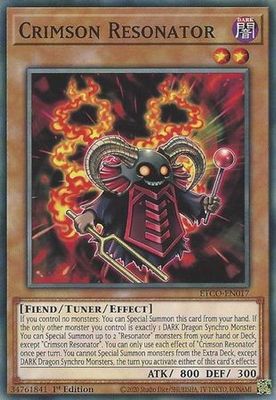 Crimson Resonator - ETCO-EN017 - Common 1st Edition Eternity Code 1st Edition Singles
