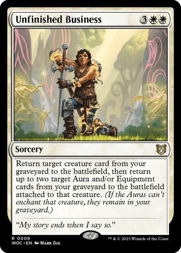 GA Unfinished Business - Commander: Wilds of Eldraine (WOC) Commander: Wilds of Eldraine