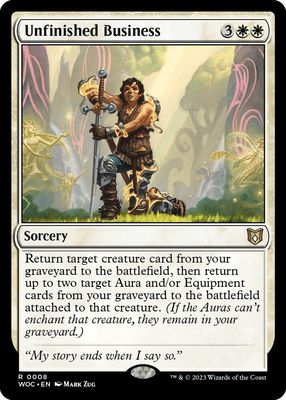 GA Unfinished Business - Commander: Wilds of Eldraine (WOC) Commander: Wilds of Eldraine