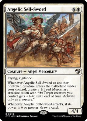 GA Angelic Sell-Sword - Commander: Outlaws of Thunder Junction (OTC) Commander: Outlaws of Thunder Junction