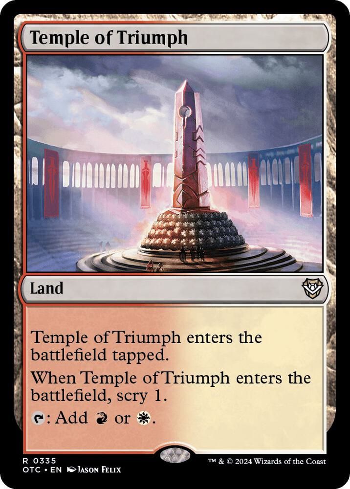 GA Temple of Triumph - Commander: Outlaws of Thunder Junction (OTC) Commander: Outlaws of Thunder Junction