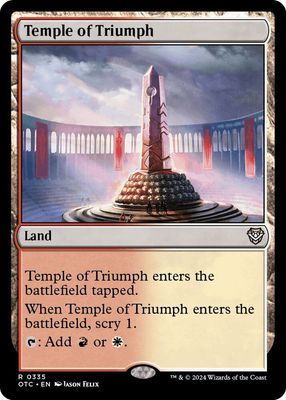 GA Temple of Triumph - Commander: Outlaws of Thunder Junction (OTC) Commander: Outlaws of Thunder Junction