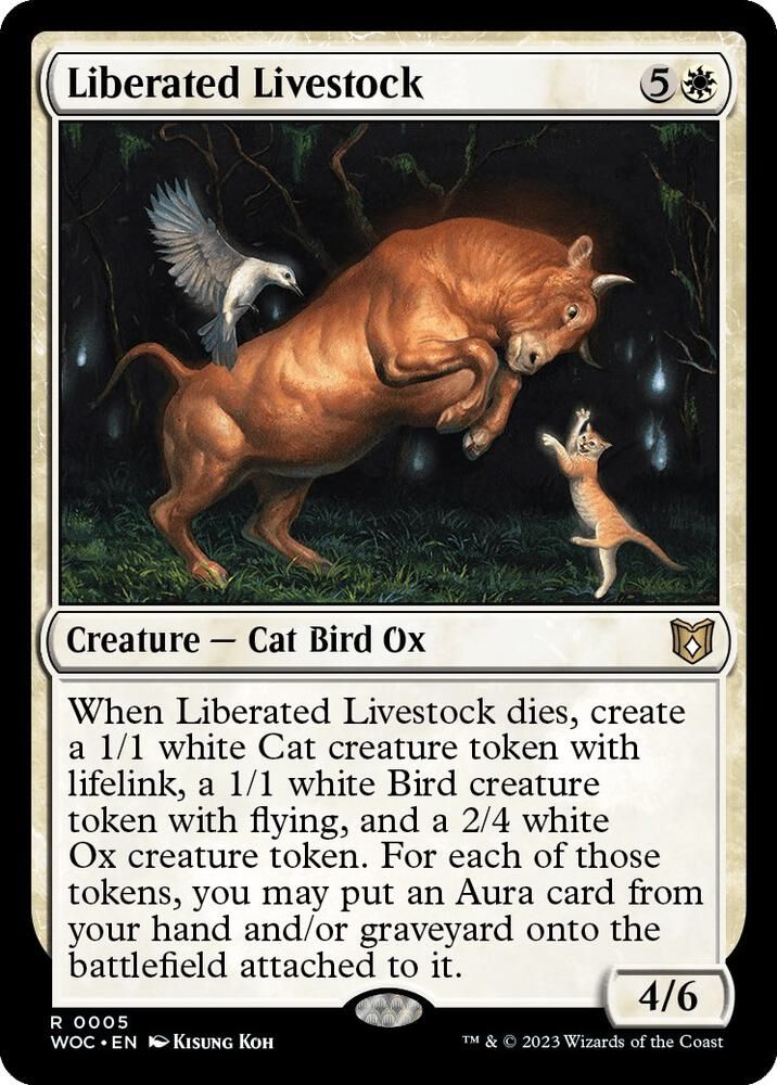 GA Liberated Livestock - Commander: Wilds of Eldraine (WOC) Commander: Wilds of Eldraine