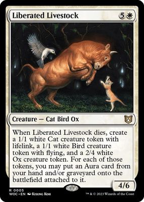 GA Liberated Livestock - Commander: Wilds of Eldraine (WOC) Commander: Wilds of Eldraine