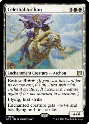 GA Celestial Archon - Commander: Wilds of Eldraine (WOC) Commander: Wilds of Eldraine