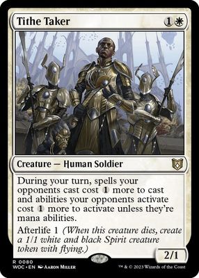 GA Tithe Taker - Commander: Wilds of Eldraine (WOC) Commander: Wilds of Eldraine