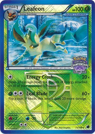 Leafeon - 11/116 - States &#39;14 Championship Promo Pokemon Championship/League/Organized Play Promos