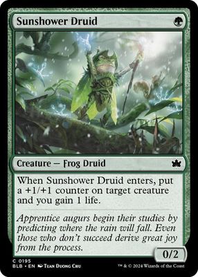 Sunshower Druid - Bloomburrow (BLB) Bloomburrow-Foil