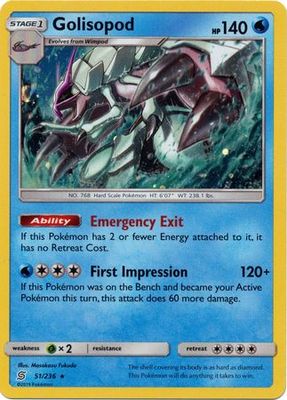 Golisopod - 51/236 - Alternate Holo Promo Pokemon Alternate Holo and Alternate Art Promos