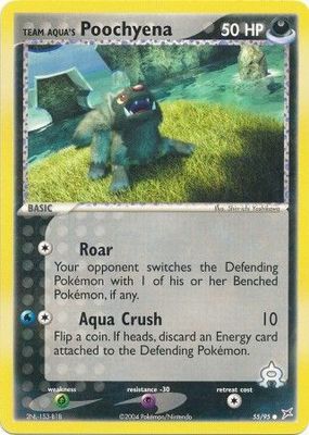 Team Aqua&#39;s Poochyena - 55/95 - Common Ex Team Magma vs. Team Aqua Singles