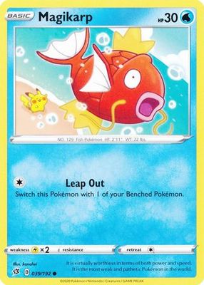 Magikarp - 039/192 - Common Sword &amp; Shield: Rebel Clash Singles