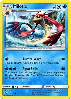 Milotic - 29/70 - Uncommon Sun &amp; Moon: Dragon Majesty Singles