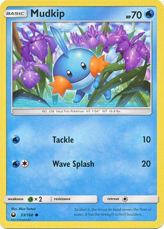 Mudkip - 33/168 - Common Sun &amp; Moon: Celestial Storm Singles