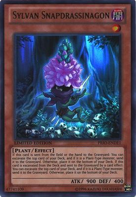 Sylvan Snapdrassinagon - PRIO-ENDE1 - Ultra Rare 1st Edition Yu-Gi-Oh! Promo Cards