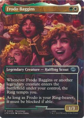 Frodo Baggins 0404 Prerelease Foil Promo The Lord of the Rings: Tales of Middle-Earth Promos (Español)