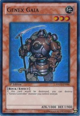 Genex Gaia - HA02-EN006 - Super Rare 1st Edition Hidden Arsenal 2 [HA02] 1st Edition Singles
