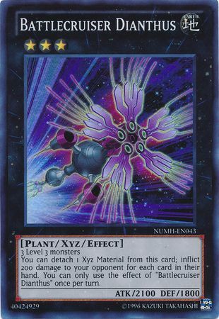 Battlecruiser Dianthus - NUMH-EN043 - Super Rare Unlimited Number Hunters Unlimited Singles