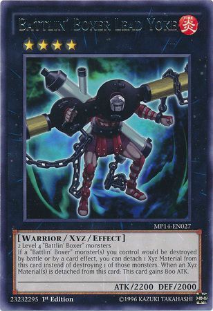 Battlin&#39; Boxer Lead Yoke - MP14-EN027 - Rare 1st Edition Yu-Gi-Oh! 2014 Mega-Tins Singles