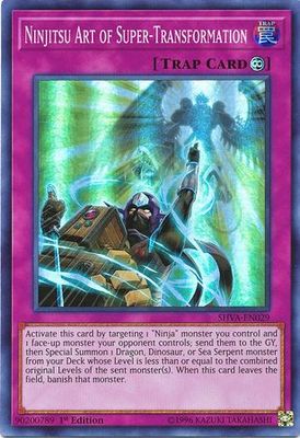 Ninjitsu Art of Super-Transformation - SHVA-EN029 - Super Rare 1st Edition Shadows in Valhalla 1st Edition Singles