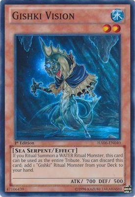 Gishki Vision - HA06-EN040 - Super Rare 1st Edition Hidden Arsenal 6: Omega Xyz 1st Edition Singles