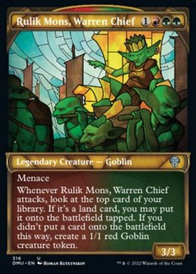 Rulik Mons, Warren Chief 316 - Showcase Stained Glass Dominaria United Collector Booster Singles