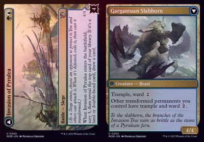 Invasion of Pyrulea // Gargantuan Slabhorn 0240 - Foil March of the Machine Foil Singles