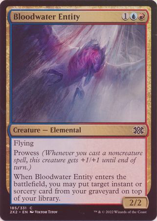 Bloodwater Entity 185/331 - Foil Double Masters 2022 Foil Singles