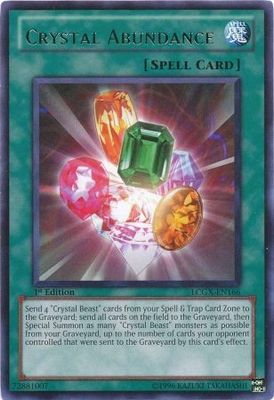 Crystal Abundance - LCGX-EN166 - Rare 1st Edition Legendary Collection 2 1st Edition Singles