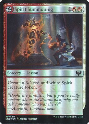 Spirit Summoning 236/275 - Foil Strixhaven: School of Mages Foil Singles