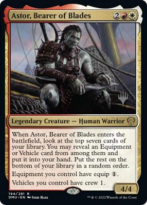 Astor, Bearer of Blades - Promo Pack: Dominaria United (PPDMU) Promo Pack: Dominaria United (Español)