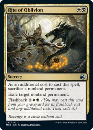 Rite of Oblivion 237/277 Innistrad: Midnight Hunt Singles