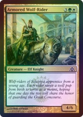 Armored Wolf-Rider - Foil Dragon&#39;s Maze Foil Singles