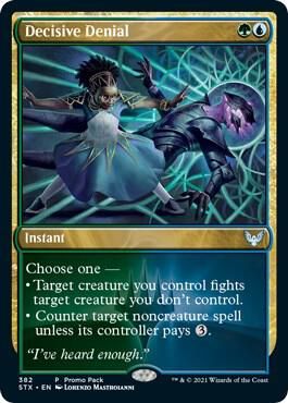 Decisive Denial - Promo Pack: Strixhaven (PPSTX) Promo Pack: Strixhaven (Español)