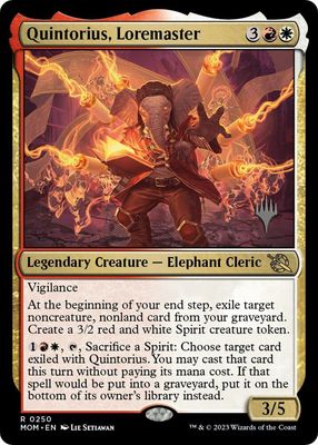 Quintorius, Loremaster - Promo Pack: March of the Machine (PPMOM) Promo Pack: March of the Machine-Foil