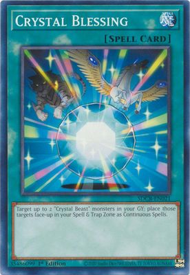 GA Crystal Blessing - SDCB-EN021 - Common 1st Edition Legend of the Crystal Beasts 1st Edition Singles