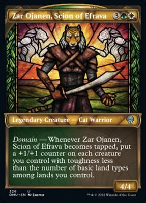 Zar Ojanen, Scion of Efrava 326 - Showcase Stained Glass Dominaria United Collector Booster Singles